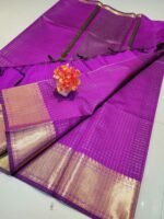 Handloom Mangalagiri silk Saree - Image 2