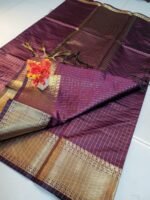 Handloom Mangalagiri silk Saree - Image 2