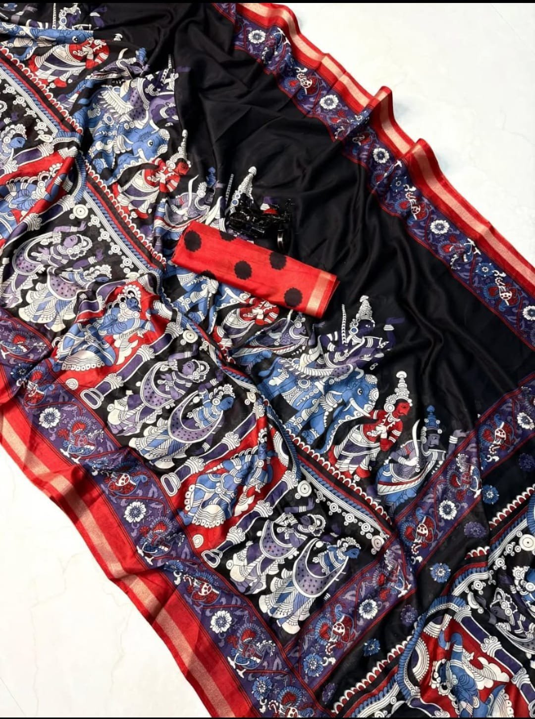 1005173853.jpg Elite pen kalamkari cotton Weaves - Image 1