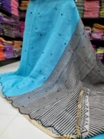 Premium Chanderi Mirror Embroidery Sarees - Image 2