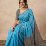 Premium Chanderi Mirror Embroidery Sarees