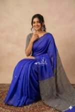 Premium Chanderi Mirror Embroidery Sarees