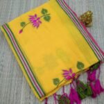 LOTUS EMBROIDERY MUL COTTON SAREES