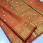 Banarasi Checked  Soft Katan silk Saree