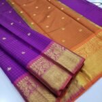 Banarasi Checked  Soft Katan silk Saree