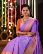 Banarasi Checked Soft Katan silk Saree