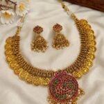 Premium & Designer Wear Neck Piece with Earring Set