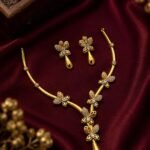 Premium & Designer Wear Neck Piece with Earring Set