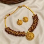 Premium & Designer Wear Neck Piece with Earring Set