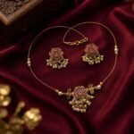 Premium & Designer Wear Neck Piece with Earring Set