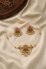 Premium & Designer Wear Neck Piece with Earring Set - Image 2