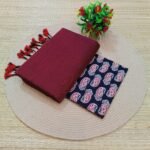 Kadhi Cotton Saree+Blouse Combo