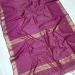Premium Uppada Checks Cotton Silk Sarees