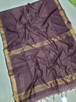 Premium Uppada Checks Cotton Silk Sarees - Image 2