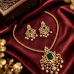 Premium & Designer Wear Neck Piece with Earring Set