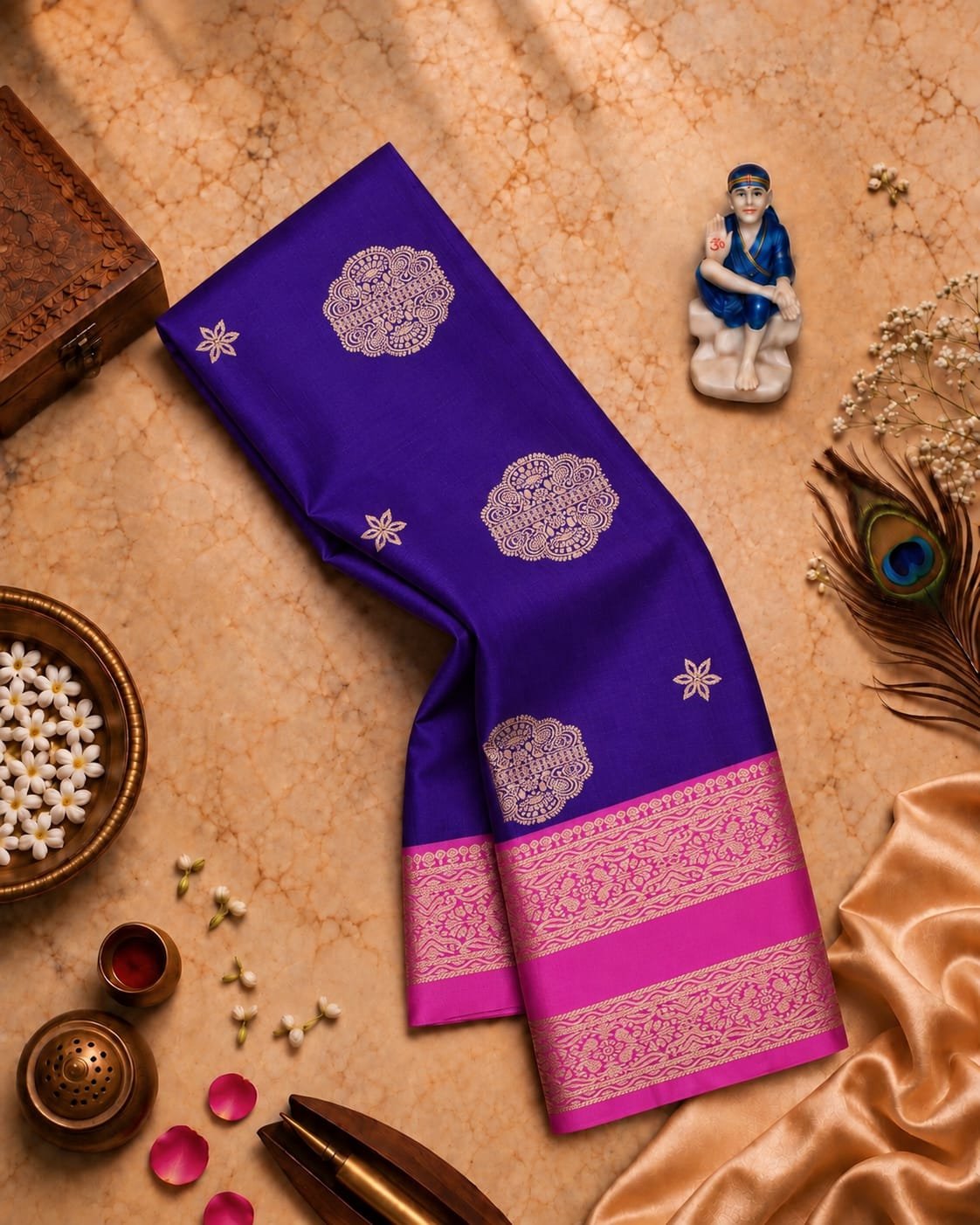 2026/09/1005261538.jpg Grand Sarvalakshana Pattu Saree* - Image 1