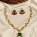 Premium & Designer Wear Neck Piece with Earring Set
