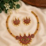 Premium & Designer Wear Neck Piece with Earring Set