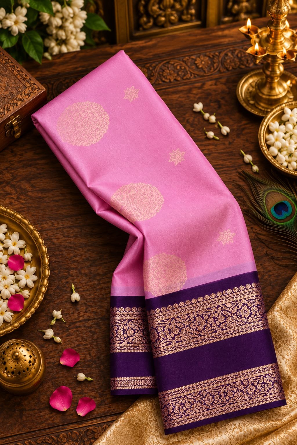 2026/09/1005266101.jpg Grand Sarvalakshana Pattu Saree* - Image 1