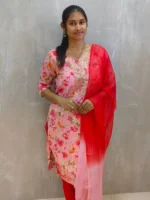 Ethnic Wear Women's Straight Kurta| Matching Pants & Dupatta (3P Set)