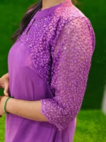 Premium Georgette with lining - Image 3