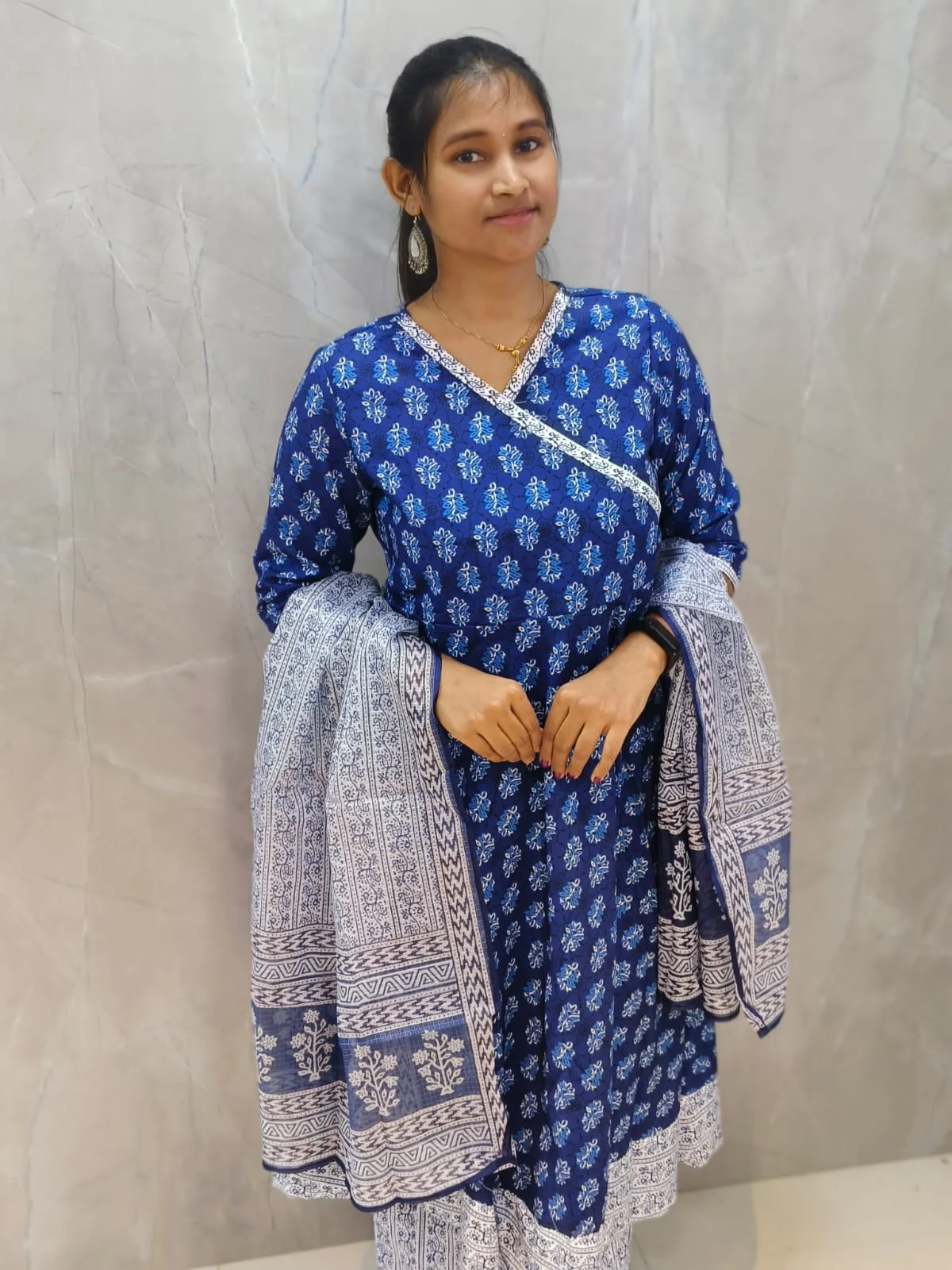 Trendy-Soft-Cotton-Anarkali-Salwar-3P-Set-Office-Wear-1.webp Trendy Soft Cotton Anarkali Salwar (3P Set)- Office Wear - Image 1