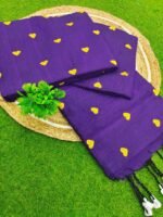 Love Embroidery Khadi Cotton Sarees - Image 2