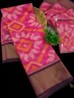 Chanderi Pochampally silkcotton Sarees - Image 4