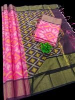 Chanderi Pochampally silkcotton Sarees - Image 2