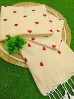 Love Embroidery Khadi Cotton Sarees - Image 2