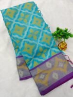 Chanderi Pochampally silkcotton Sarees - Image 3
