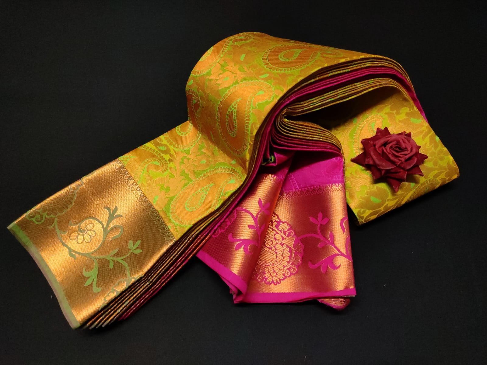 WhatsApp-Image-2025-01-01-at-11.26.10-AM.jpeg Elite varamahalakshmi type wedding Silk sarees - Image 1