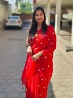 Love Embroidery Khadi Cotton Sarees - Image 5