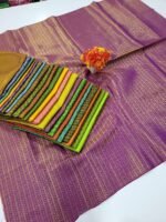 TISSUE JACQUARD SILK BLOUSE (25p/set) - Image 3