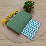 Kadhi Cotton Saree+Blouse Combo