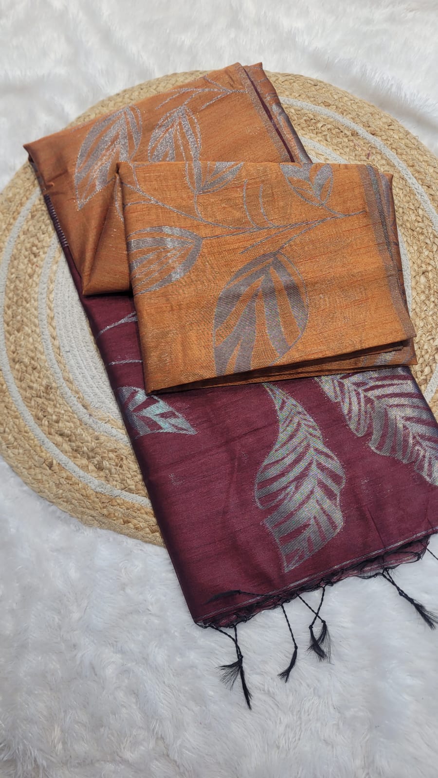 WhatsApp Image 2026-09-21 at 1.08.09 PM (2) JUTE SILK SAREES - Image 1