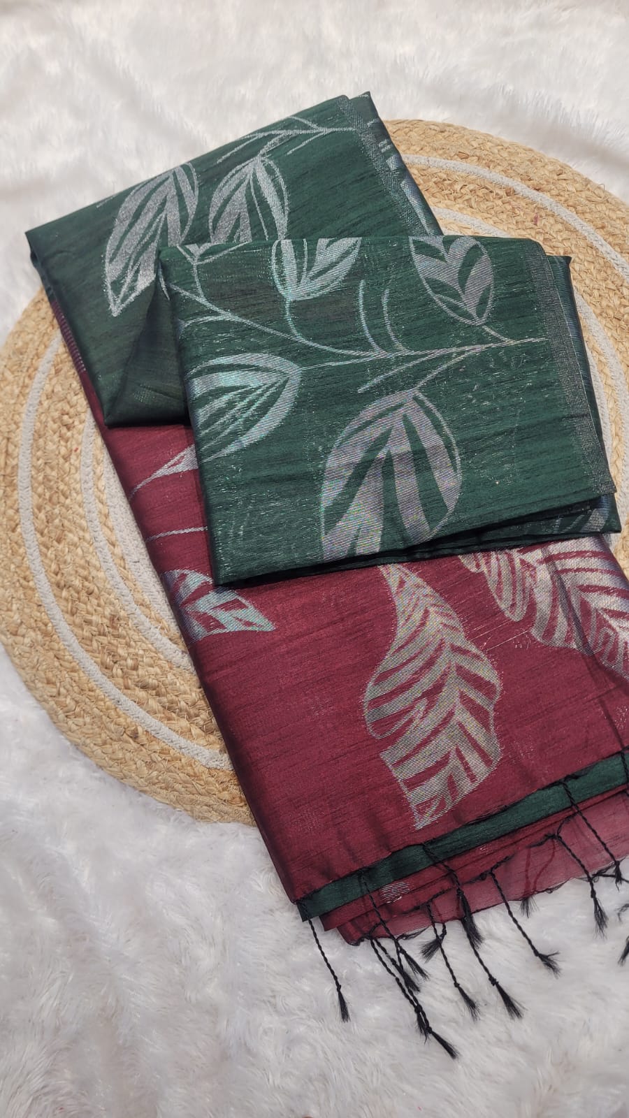 WhatsApp Image 2026-09-21 at 1.08.09 PM JUTE SILK SAREES - Image 1