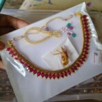 Premium & Designer Wear Neck Piece with Earring Set