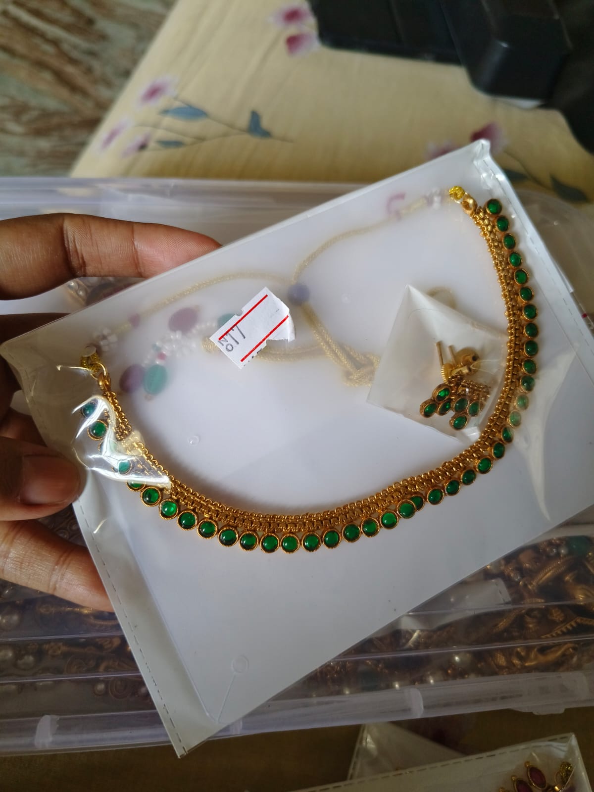 WhatsApp Image 2026-09-24 at 2.34.54 PM Premium & Designer Wear Neck Piece with Earring Set - Image 1
